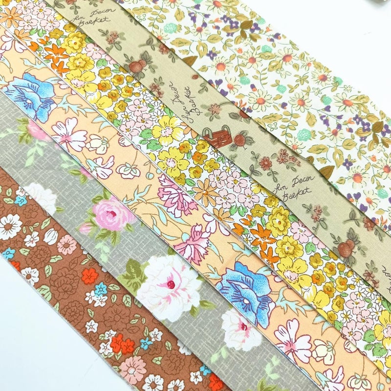 ADAIER 42Pcs Cotton Jelly Roll Fabric Strips - 2.5×19.6 Inch Pre-Cut Quilting Bundles for Sewing, Patchwork | DIY Cushions, Tablecloths, Home Decor (01) - Image 5